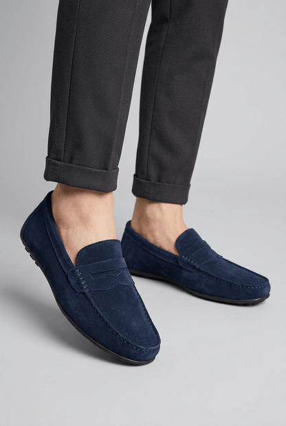 Heren Loafers – Penny Detail, Platte Zool, Casual voor Dagelijks Gebruik