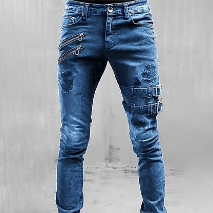 Heren Slim Fit Denim Jeans – Stretch, Casual, Comfortabel voor Dagelijks Gebruik