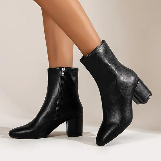 Mirelle – Stijlvolle dameslaarzen met blokhak | Tijdloze elegantie & ultiem comfort