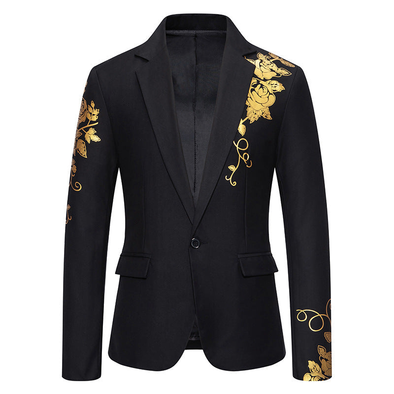Heren Blazer met Bloemenprint – Getailleerd Colbert