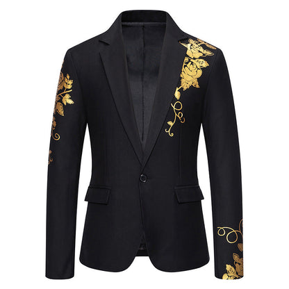 Heren Blazer met Bloemenprint – Getailleerd Colbert