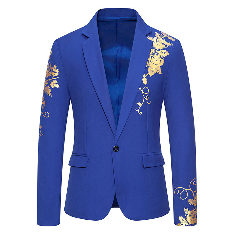 Heren Blazer met Bloemenprint – Getailleerd Colbert