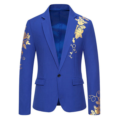 Heren Blazer met Bloemenprint – Getailleerd Colbert