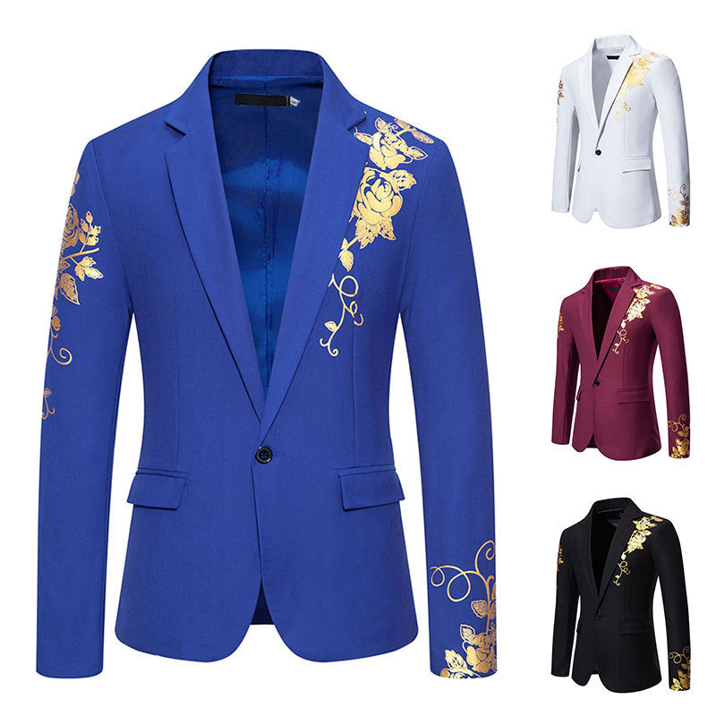 Heren Blazer met Bloemenprint – Getailleerd Colbert
