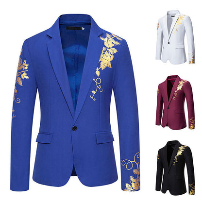 Heren Blazer met Bloemenprint – Getailleerd Colbert