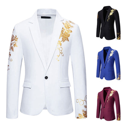 Heren Blazer met Bloemenprint – Getailleerd Colbert