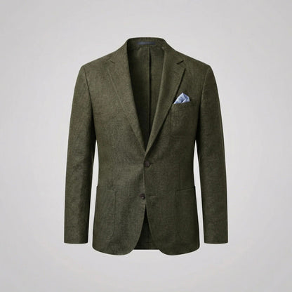 Men's Linen Blazer Jacket | Smart Casual Lightweight Fit Full