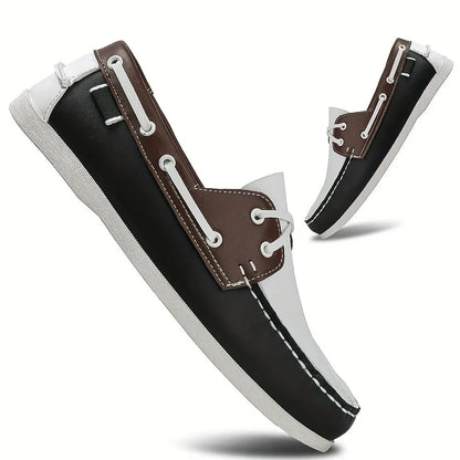 Heren Bootschoenen met Veterdetails en Ronde Neus