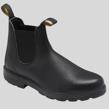 Heren Enkellaarzen Slip-On - Leren Boots Zonder Veters
