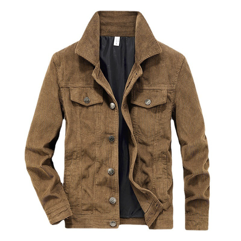 Heren Corduroy Jack Dun Model – Casual Ribfluweel Jas