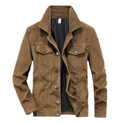 Heren Corduroy Jack Dun Model – Casual Ribfluweel Jas