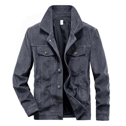 Heren Corduroy Jack Dun Model – Casual Ribfluweel Jas