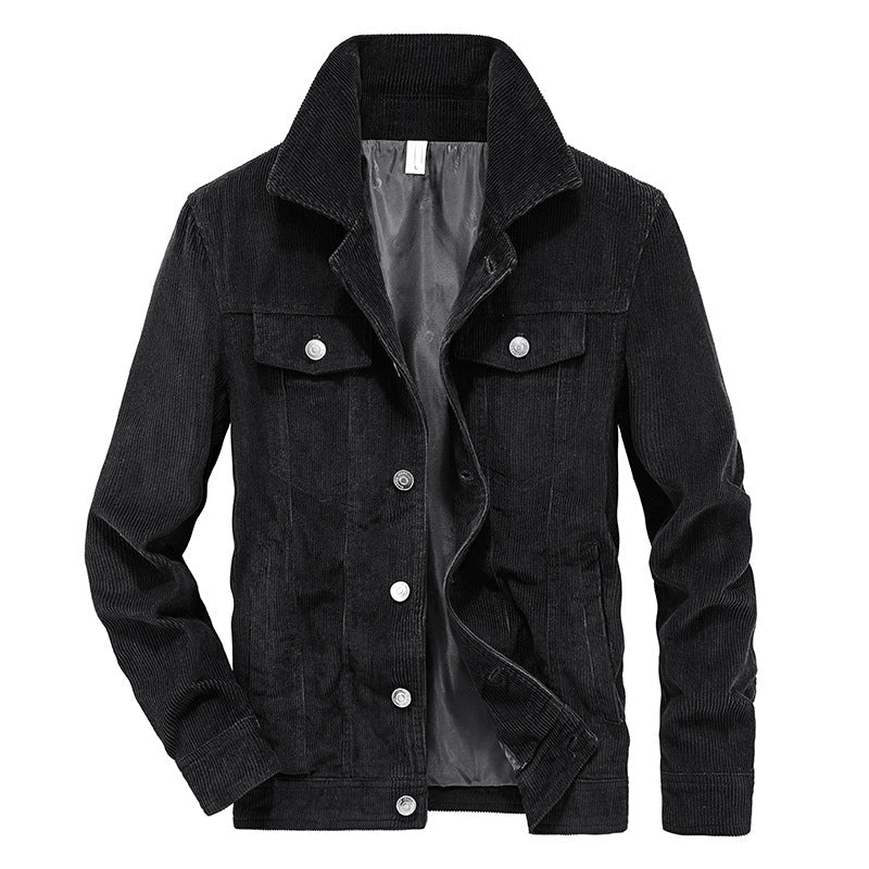 Heren Corduroy Jack Dun Model – Casual Ribfluweel Jas