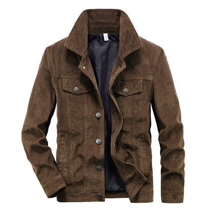 Heren Corduroy Jack Dun Model – Casual Ribfluweel Jas