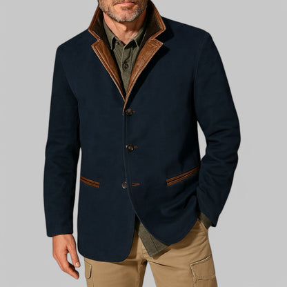 Heren Blazer Vintage Veldjasstijl – Klassieke Herfstjas