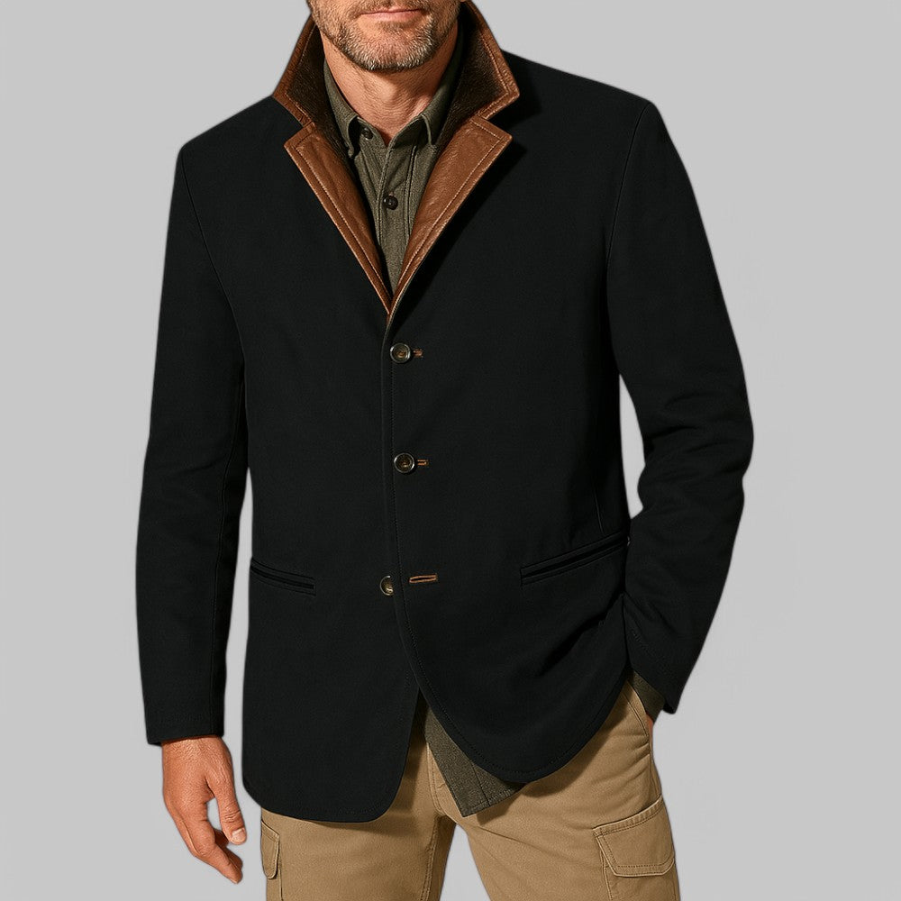 Heren Blazer Vintage Veldjasstijl – Klassieke Herfstjas