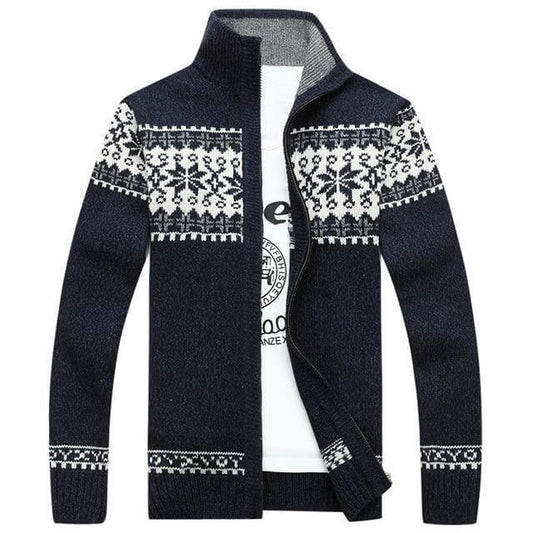 Heren Vest Gevoerd met Fleece – Winterjas Ribgebreid