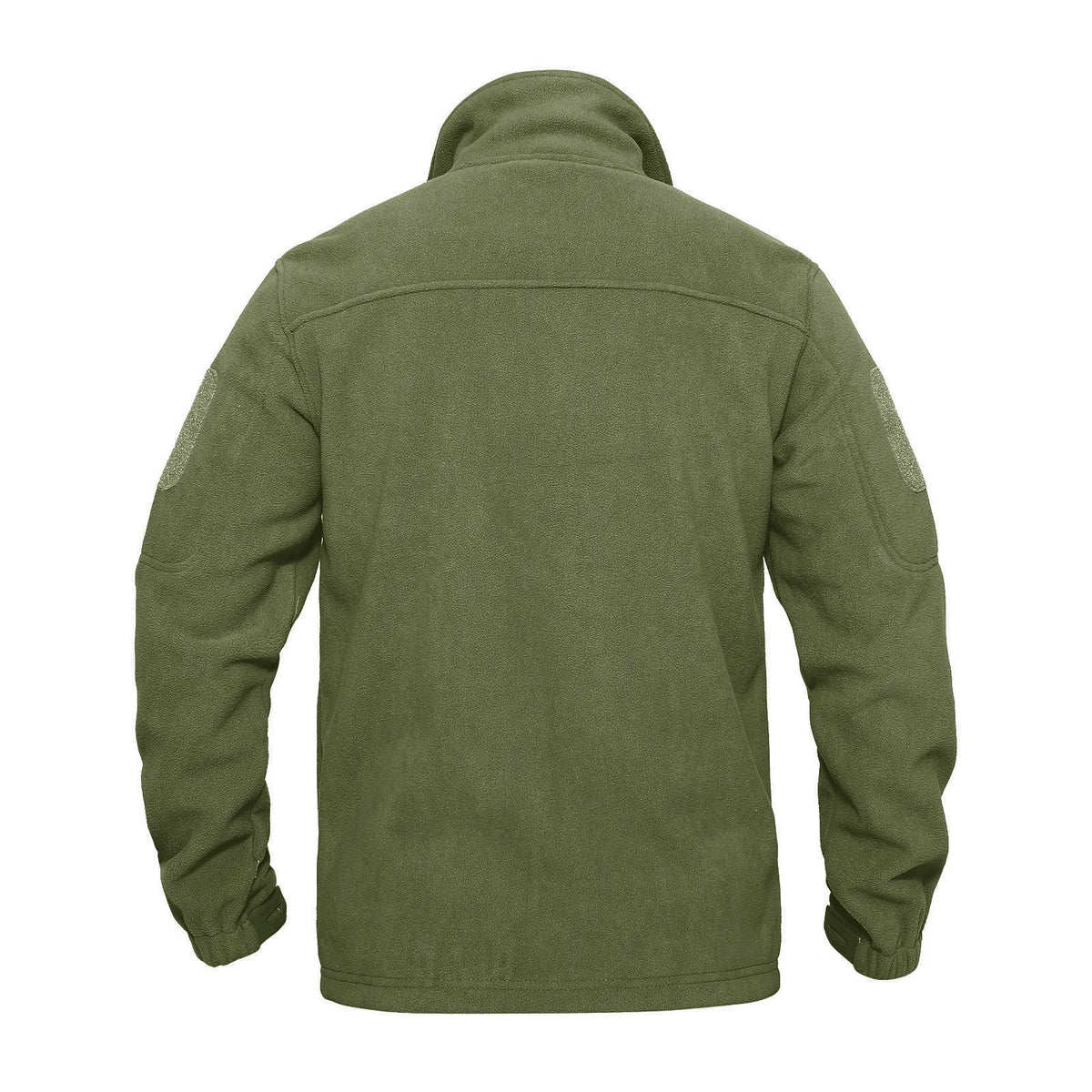 Heren Fleece Jack Full Zip met Hoge Kraag en Meerdere Zakken