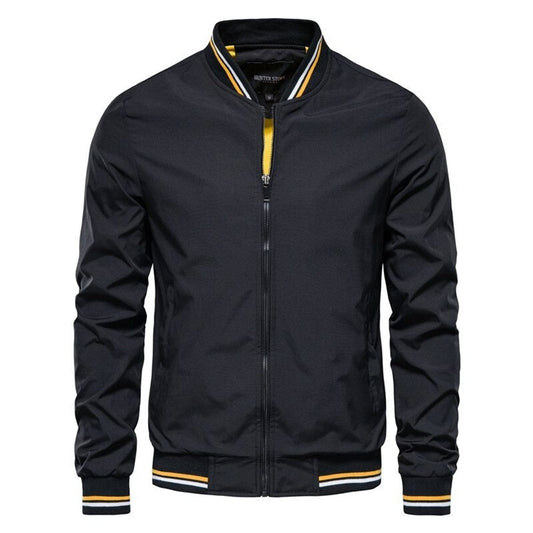 men's relaxed fit zip-up bomber jacket