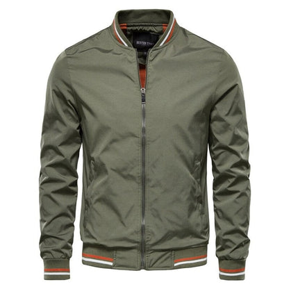 men's relaxed fit zip-up bomber jacket