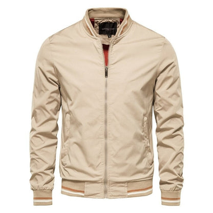 men's relaxed fit zip-up bomber jacket