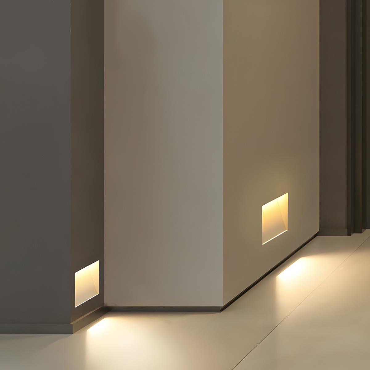LED Wandlamp Rechthoekig Wit met Bewegingssensor voor Hal of Slaapkamer