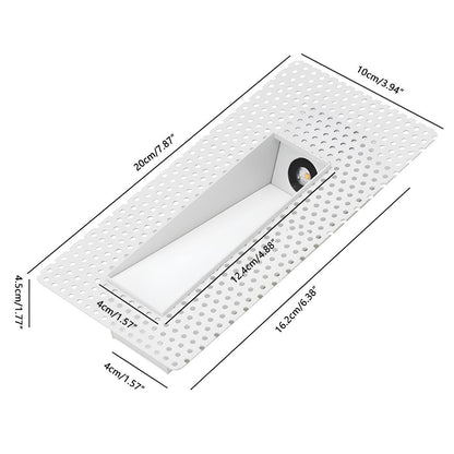 LED Wandlamp Rechthoekig Wit met Bewegingssensor voor Hal of Slaapkamer