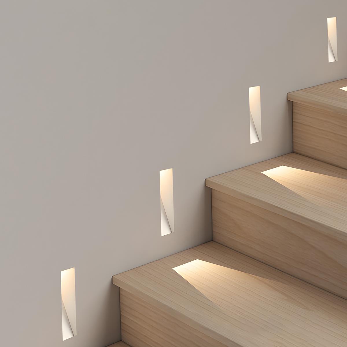 LED Wandlamp Rechthoekig Wit met Bewegingssensor voor Hal of Slaapkamer
