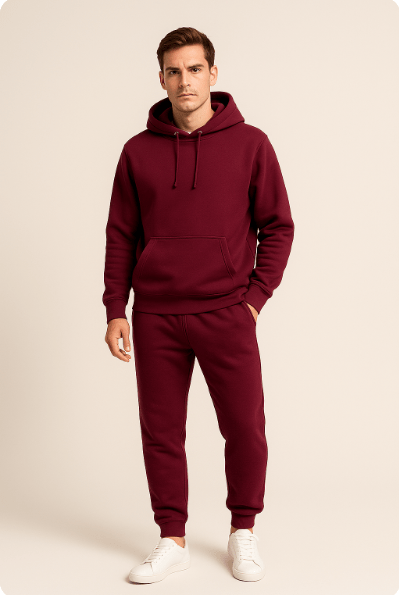 Unisex Zacht Trainingspak met Hoodie en Joggerbroek – Comfortabel, Casual Sportoutfit