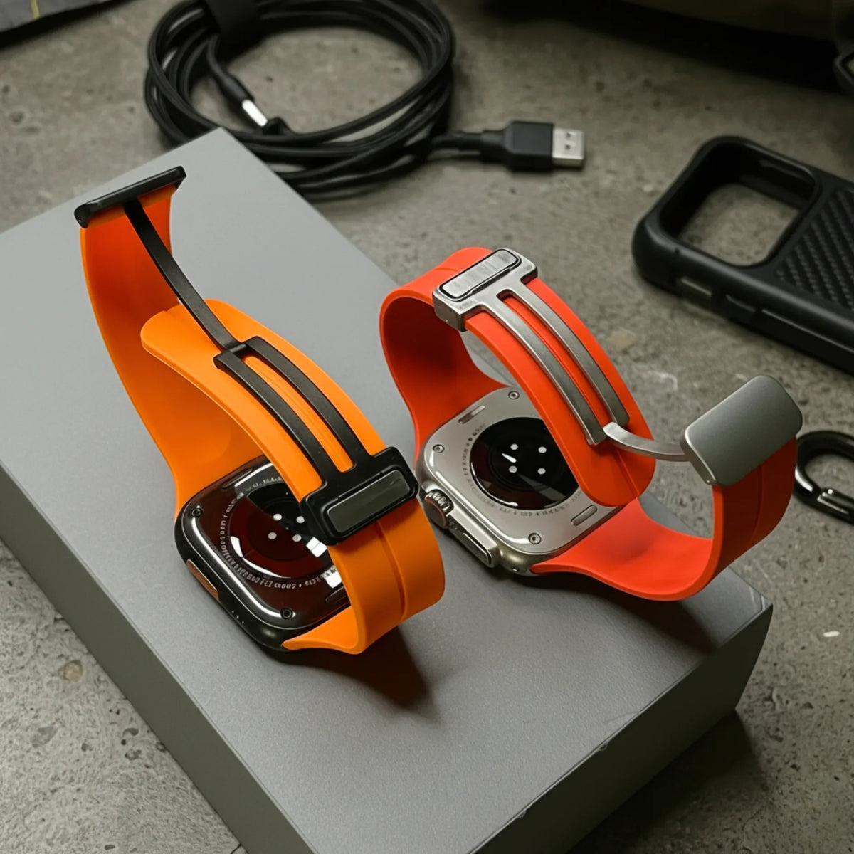 Siliconen Horlogeband met Magneetsluiting - Geschikt voor Apple Watch