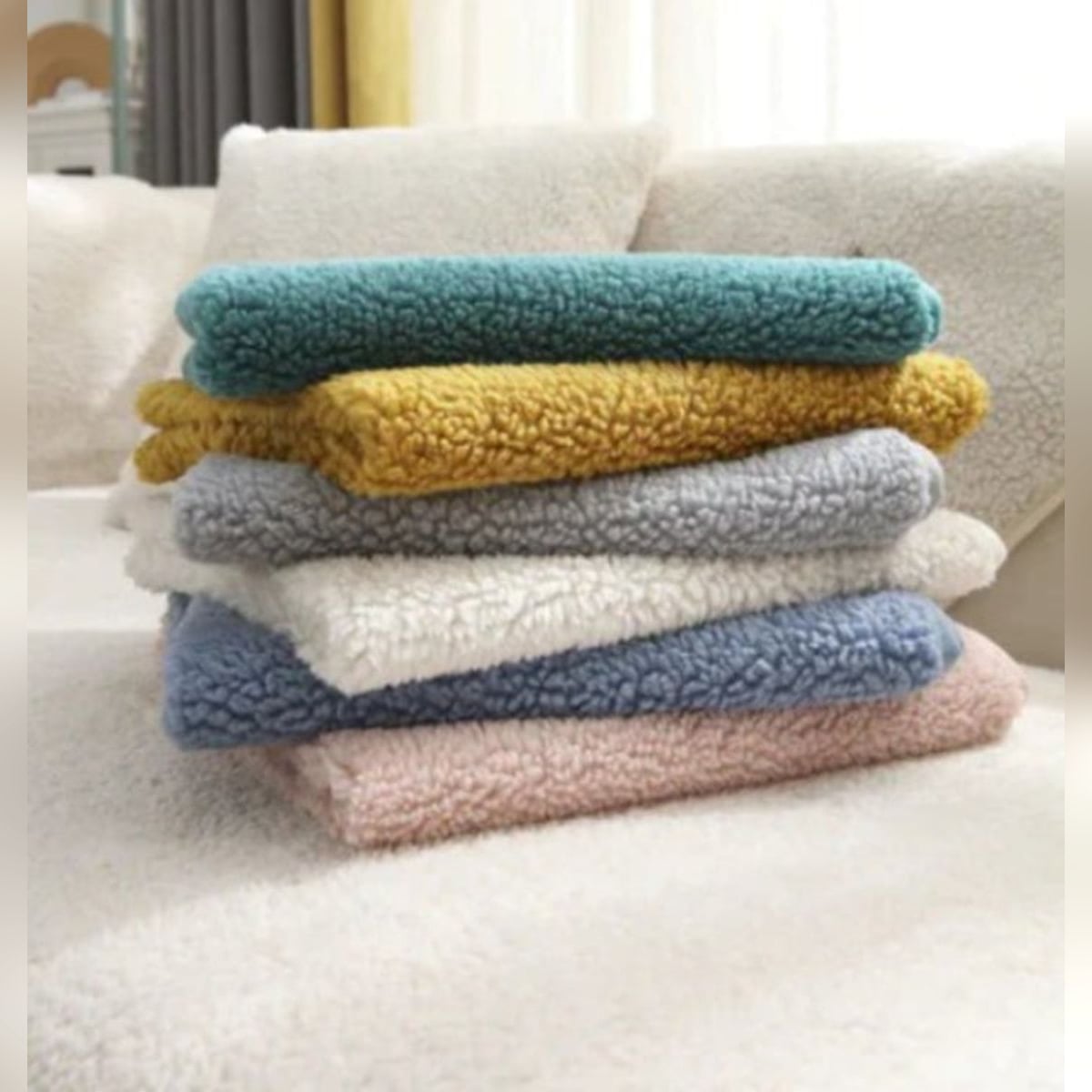 non-slip fleece sofa cover