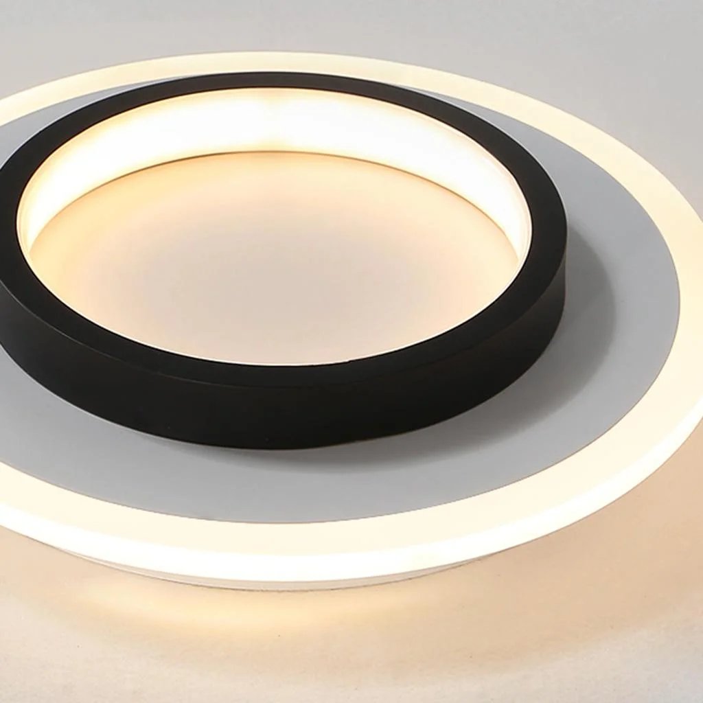 Nowoczesna Okrągła Metalowa Akrylowa Lampa Sufitowa LED do Korytarza View 14