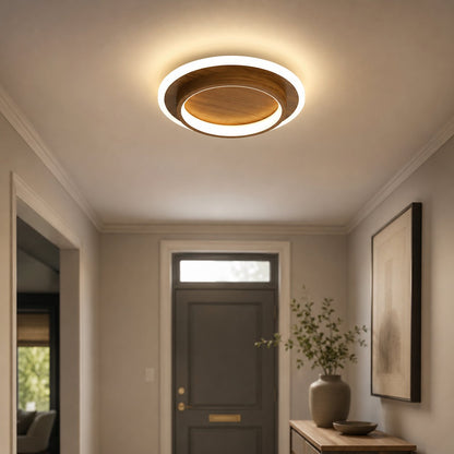 Nowoczesna Okrągła Metalowa Akrylowa Lampa Sufitowa LED do Korytarza View 16