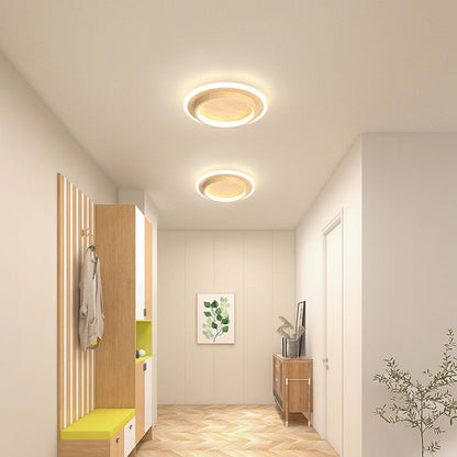 Nowoczesna Okrągła Metalowa Akrylowa Lampa Sufitowa LED do Korytarza View 24