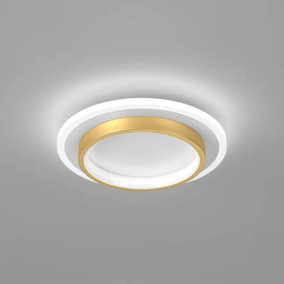 Nowoczesna Okrągła Metalowa Akrylowa Lampa Sufitowa LED do Korytarza View 27