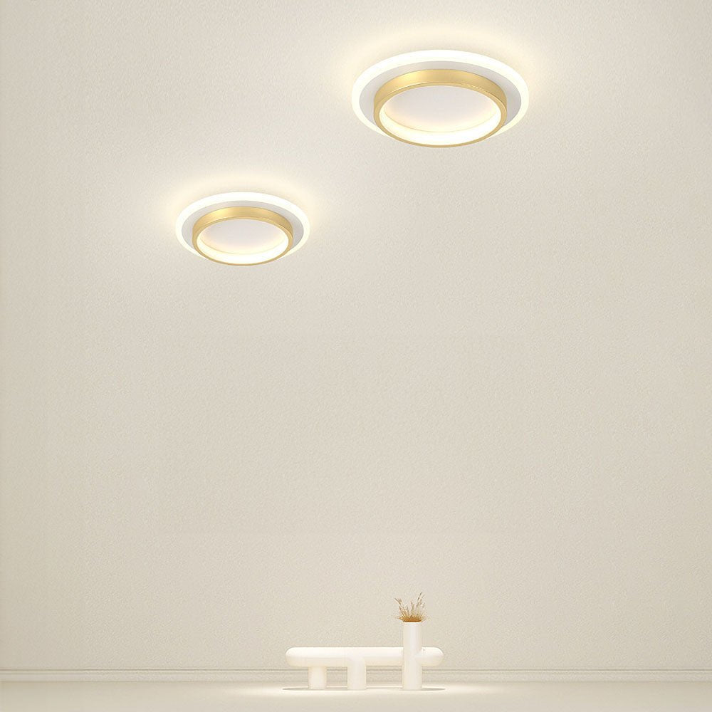 Nowoczesna Okrągła Metalowa Akrylowa Lampa Sufitowa LED do Korytarza View 30