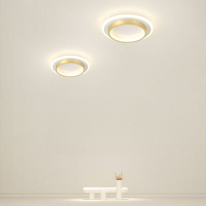 Nowoczesna Okrągła Metalowa Akrylowa Lampa Sufitowa LED do Korytarza View 30