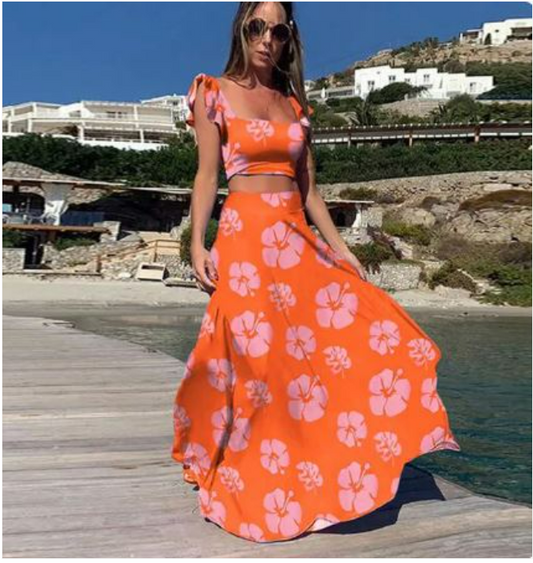 Zahira - Bloemenprint Two-Piece Set