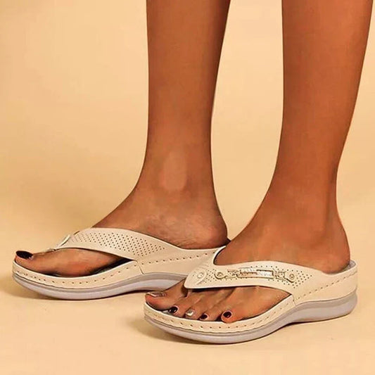 Dames Teenslippers Orthopedisch met Memory Foam Zool - Comfortabele Zomerslippers