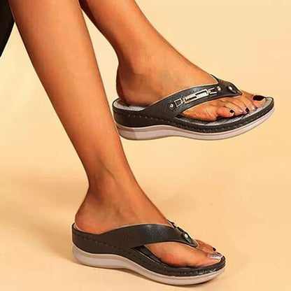 Dames Teenslippers Orthopedisch met Memory Foam Zool - Comfortabele Zomerslippers