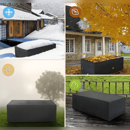 outdoor furniture cover set in black