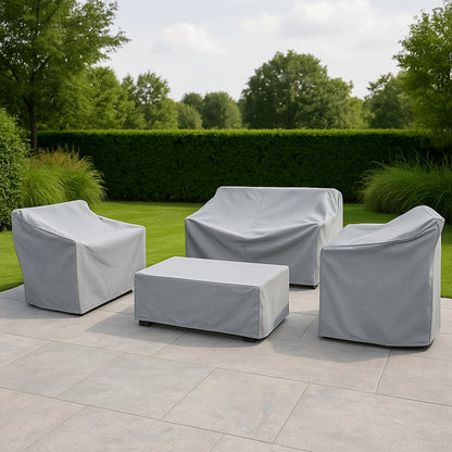 outdoor furniture cover set in silver