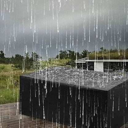 outdoor furniture cover set in black