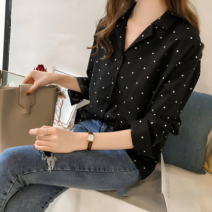 Clivia - Blouse met Stippen voor Dames