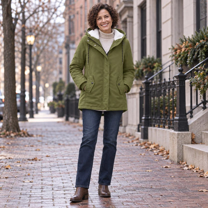 parka coat — Aurora Olive Green 1 — view 11