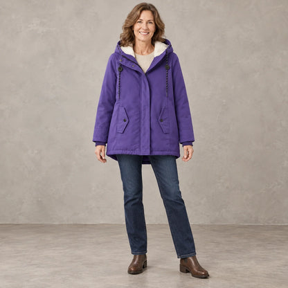 parka coat — Aurora Purple front — view 7
