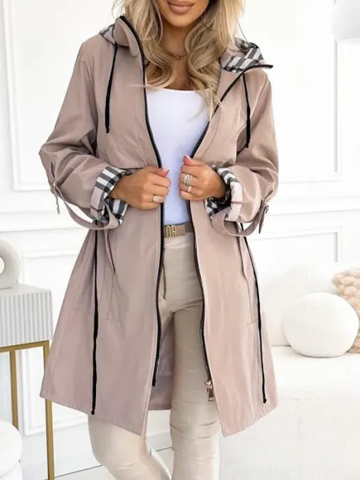 Dames Jas met Rits en Capuchon - Waterdicht en Windproof