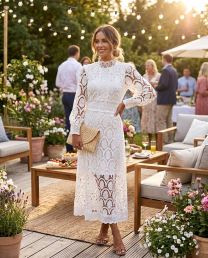Manon Lace Wedding Guest Maxi Dress_1