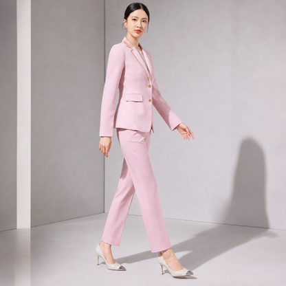 Dames Getailleerd Set – Met Knopen, Geschikt voor Werk en Formele Gelegenheden