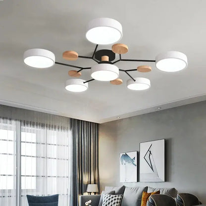 Plafondlamp Scandinavisch Design met Multi-Arm en Geïntegreerde LED